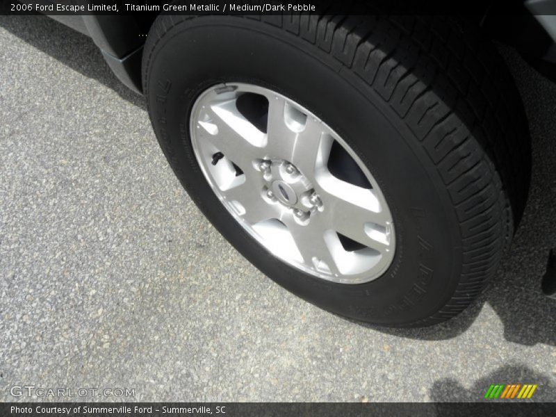 Titanium Green Metallic / Medium/Dark Pebble 2006 Ford Escape Limited