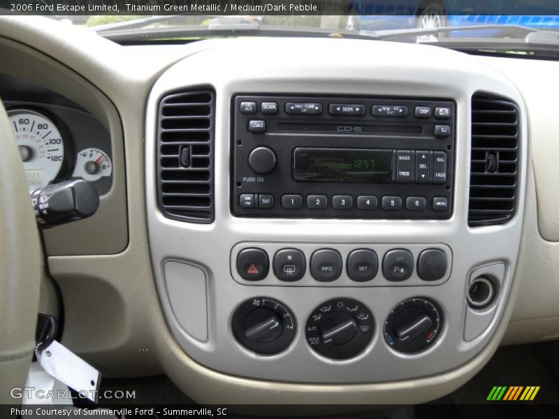 Titanium Green Metallic / Medium/Dark Pebble 2006 Ford Escape Limited