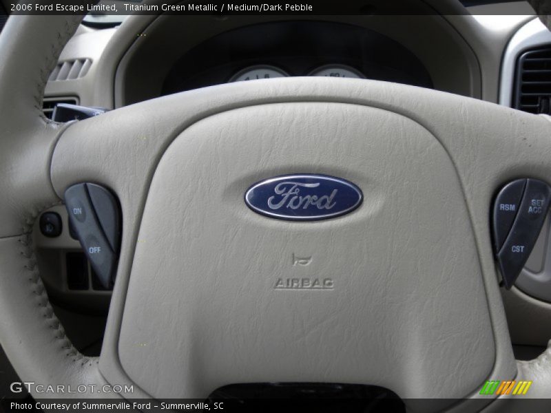 Titanium Green Metallic / Medium/Dark Pebble 2006 Ford Escape Limited