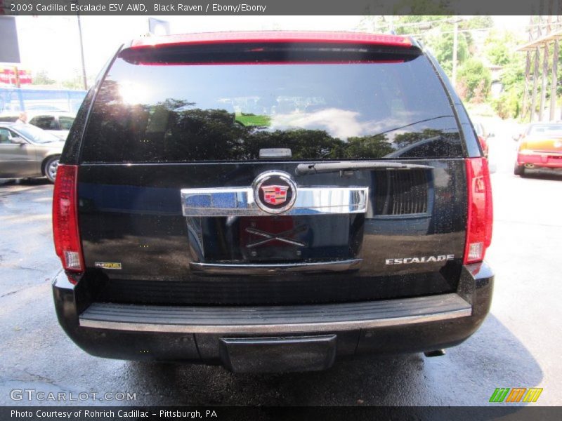 Black Raven / Ebony/Ebony 2009 Cadillac Escalade ESV AWD