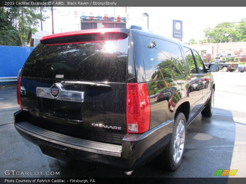 Black Raven / Ebony/Ebony 2009 Cadillac Escalade ESV AWD