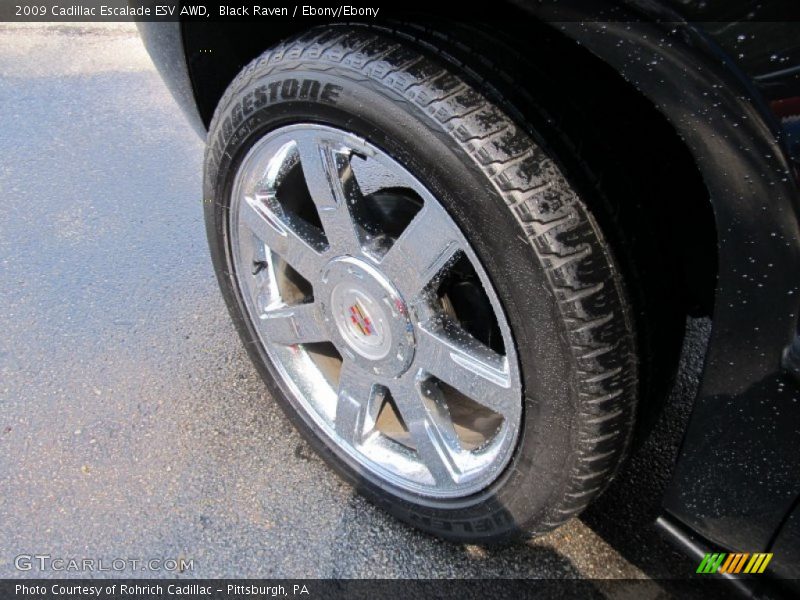 Black Raven / Ebony/Ebony 2009 Cadillac Escalade ESV AWD