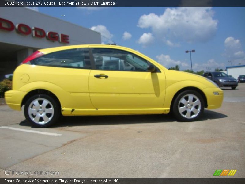 Egg Yolk Yellow / Dark Charcoal 2002 Ford Focus ZX3 Coupe