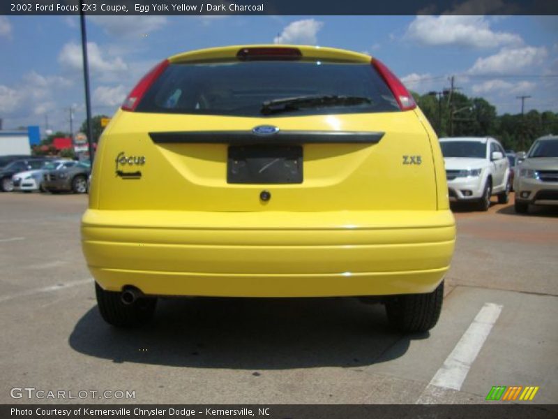 Egg Yolk Yellow / Dark Charcoal 2002 Ford Focus ZX3 Coupe