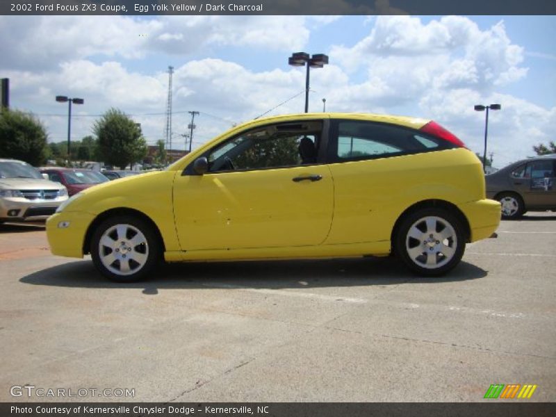 Egg Yolk Yellow / Dark Charcoal 2002 Ford Focus ZX3 Coupe