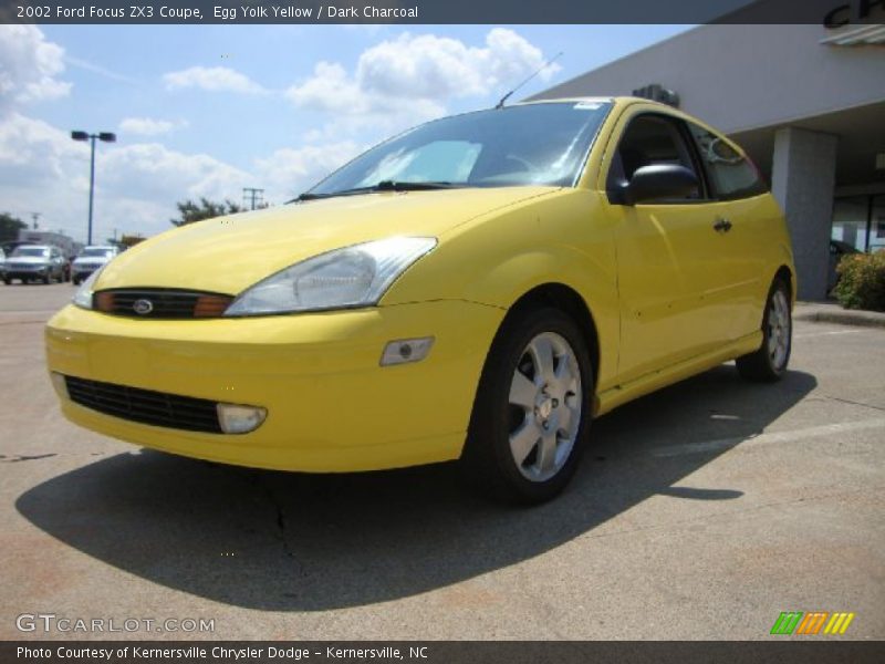 Egg Yolk Yellow / Dark Charcoal 2002 Ford Focus ZX3 Coupe