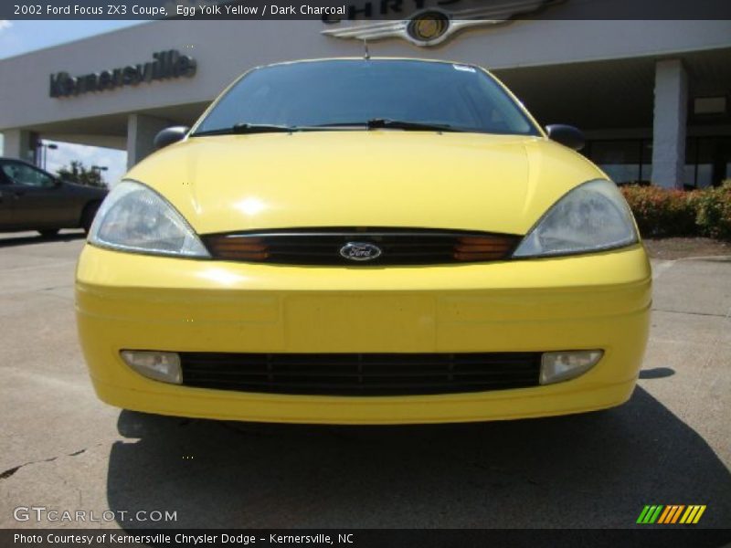 Egg Yolk Yellow / Dark Charcoal 2002 Ford Focus ZX3 Coupe