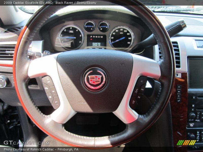Black Raven / Ebony/Ebony 2009 Cadillac Escalade ESV AWD