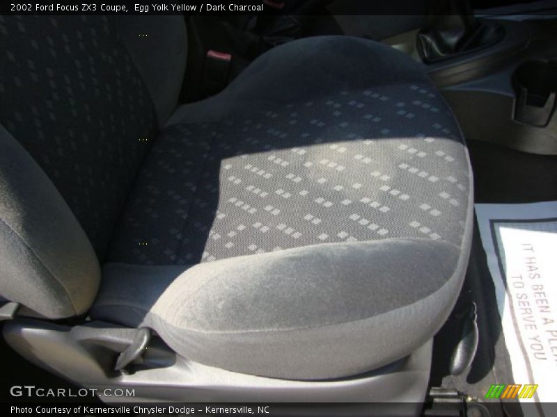 Egg Yolk Yellow / Dark Charcoal 2002 Ford Focus ZX3 Coupe