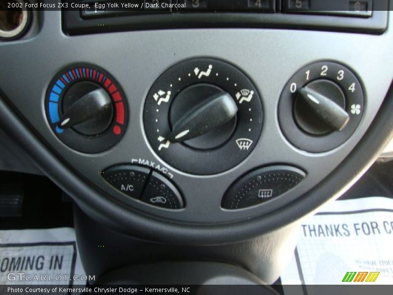 Controls of 2002 Focus ZX3 Coupe