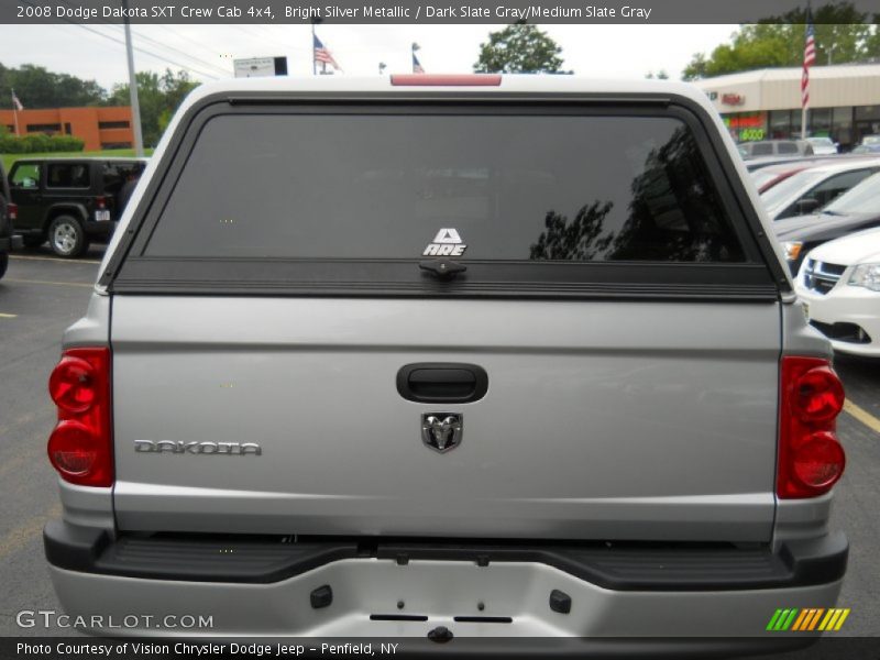 Bright Silver Metallic / Dark Slate Gray/Medium Slate Gray 2008 Dodge Dakota SXT Crew Cab 4x4