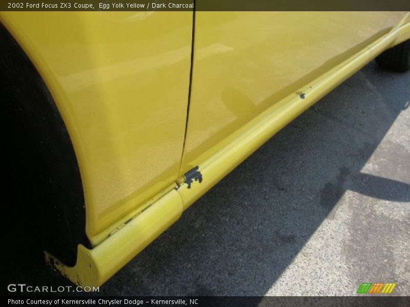 Egg Yolk Yellow / Dark Charcoal 2002 Ford Focus ZX3 Coupe