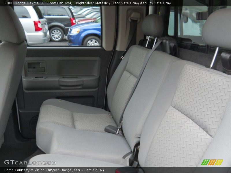 Bright Silver Metallic / Dark Slate Gray/Medium Slate Gray 2008 Dodge Dakota SXT Crew Cab 4x4