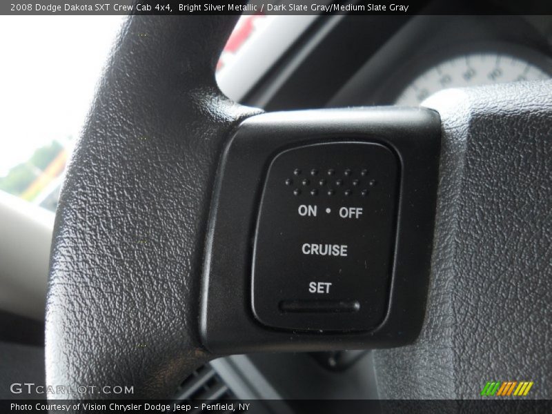 Bright Silver Metallic / Dark Slate Gray/Medium Slate Gray 2008 Dodge Dakota SXT Crew Cab 4x4