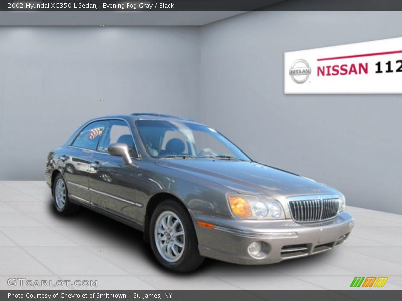 Evening Fog Gray / Black 2002 Hyundai XG350 L Sedan