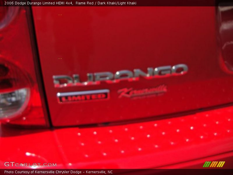 Flame Red / Dark Khaki/Light Khaki 2006 Dodge Durango Limited HEMI 4x4