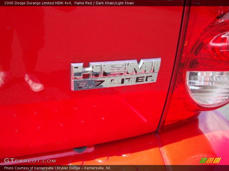 Flame Red / Dark Khaki/Light Khaki 2006 Dodge Durango Limited HEMI 4x4