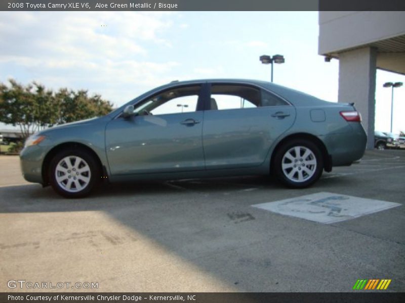 Aloe Green Metallic / Bisque 2008 Toyota Camry XLE V6