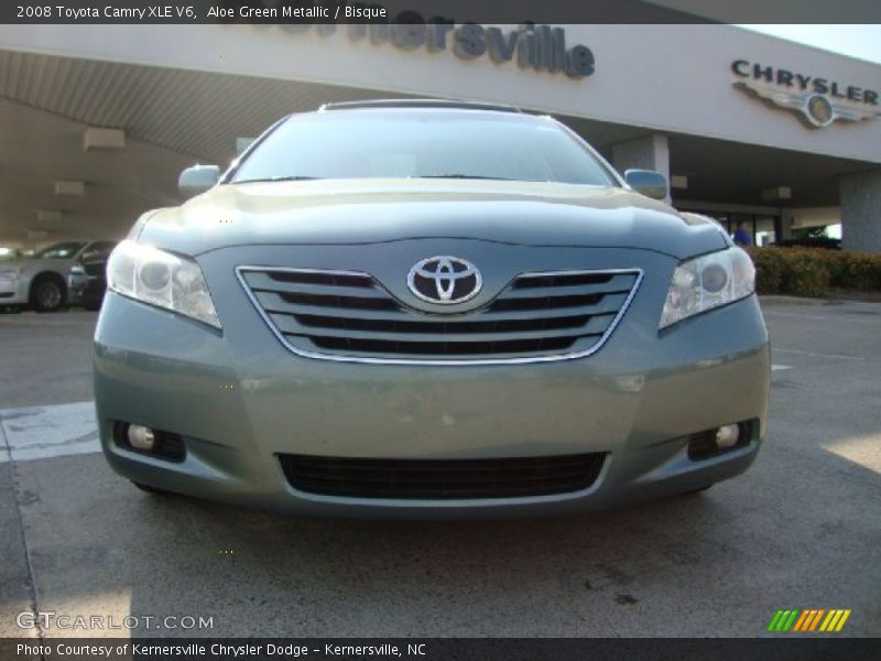 Aloe Green Metallic / Bisque 2008 Toyota Camry XLE V6