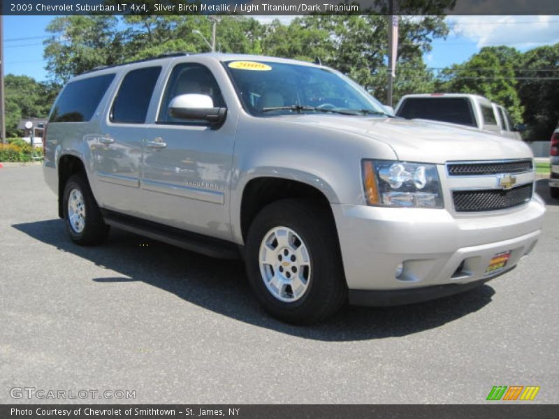 Silver Birch Metallic / Light Titanium/Dark Titanium 2009 Chevrolet Suburban LT 4x4