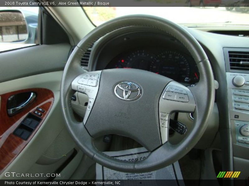 Aloe Green Metallic / Bisque 2008 Toyota Camry XLE V6