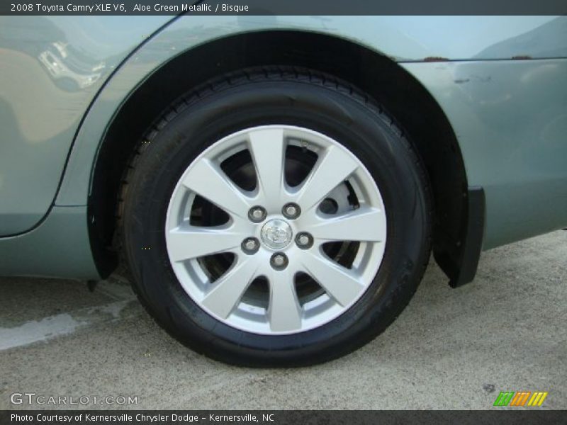 Aloe Green Metallic / Bisque 2008 Toyota Camry XLE V6
