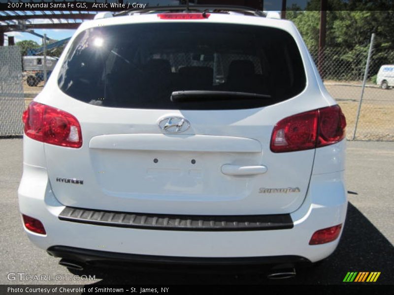 Arctic White / Gray 2007 Hyundai Santa Fe GLS