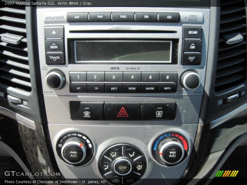 Arctic White / Gray 2007 Hyundai Santa Fe GLS