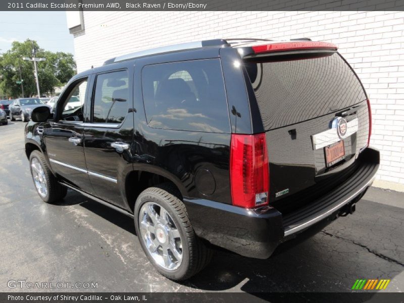 Black Raven / Ebony/Ebony 2011 Cadillac Escalade Premium AWD