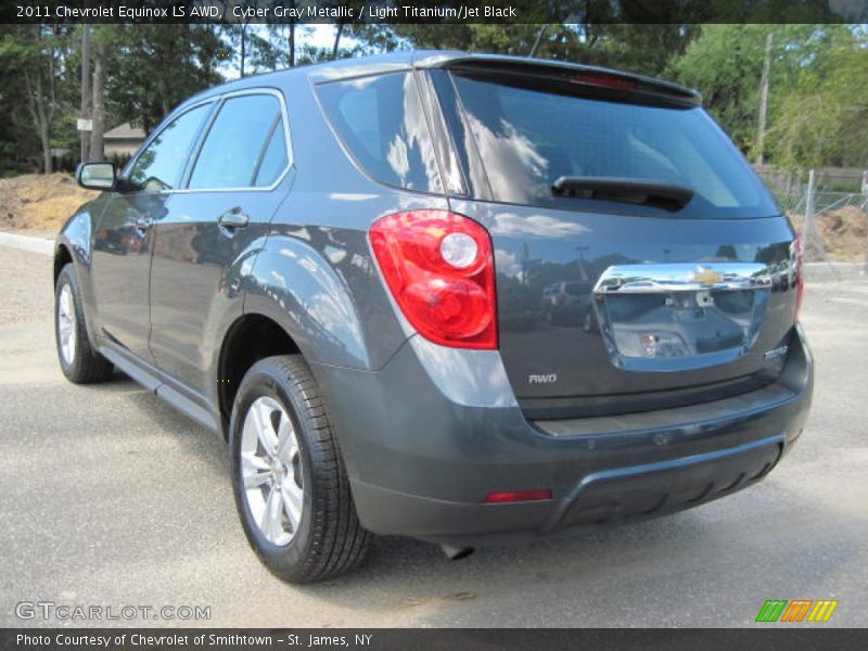 Cyber Gray Metallic / Light Titanium/Jet Black 2011 Chevrolet Equinox LS AWD