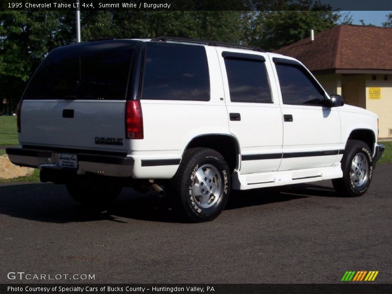 Summit White / Burgundy 1995 Chevrolet Tahoe LT 4x4