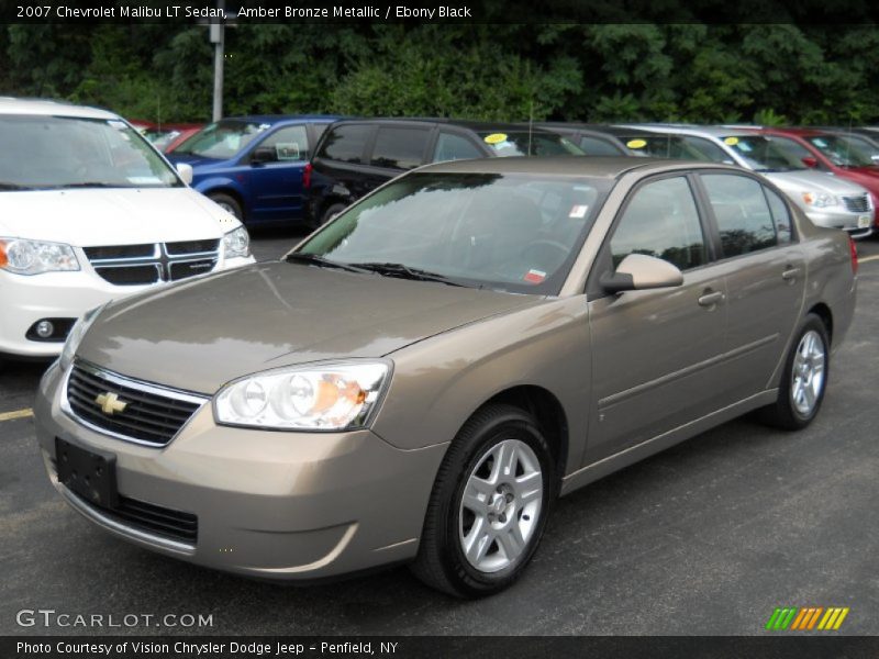 Amber Bronze Metallic / Ebony Black 2007 Chevrolet Malibu LT Sedan