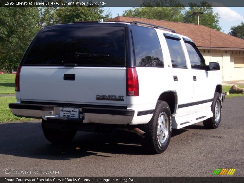 Summit White / Burgundy 1995 Chevrolet Tahoe LT 4x4