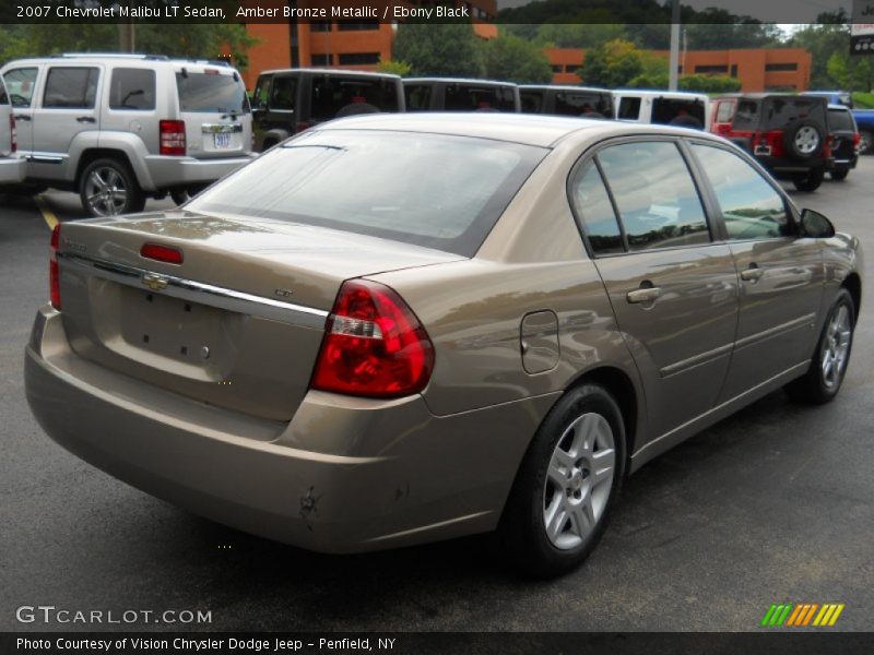 Amber Bronze Metallic / Ebony Black 2007 Chevrolet Malibu LT Sedan