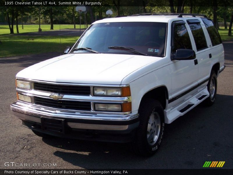 Summit White / Burgundy 1995 Chevrolet Tahoe LT 4x4