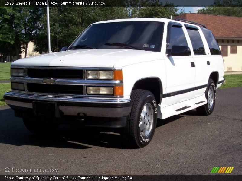 Summit White / Burgundy 1995 Chevrolet Tahoe LT 4x4