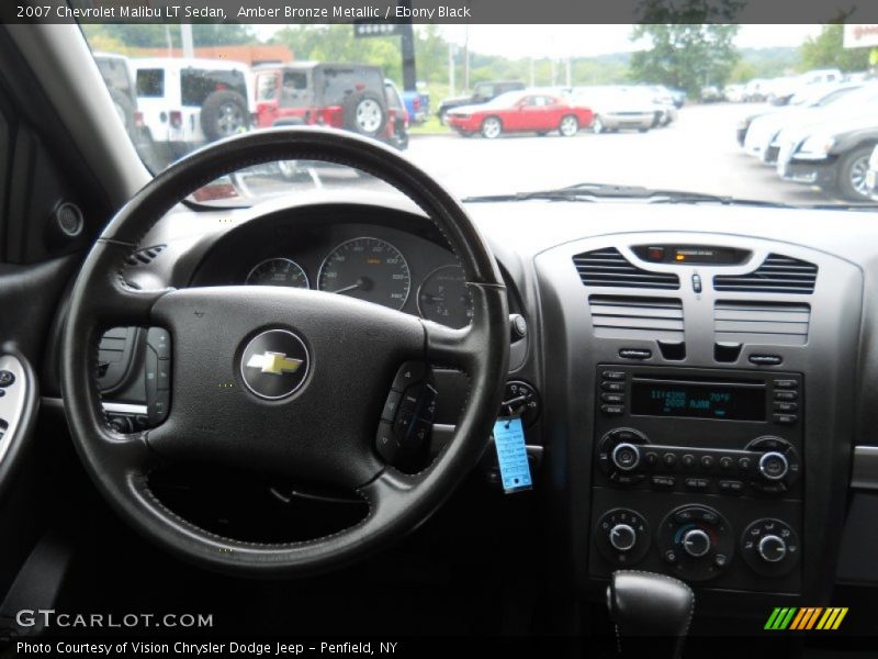 Amber Bronze Metallic / Ebony Black 2007 Chevrolet Malibu LT Sedan