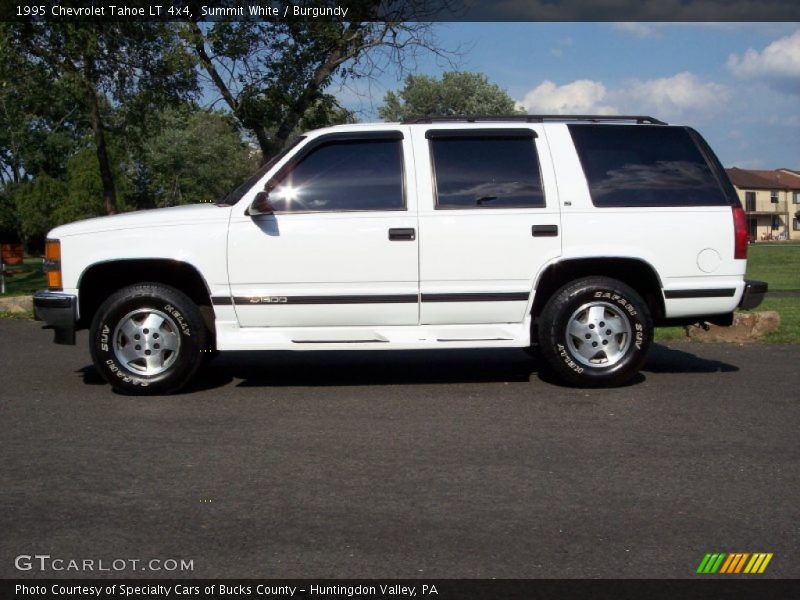 Summit White / Burgundy 1995 Chevrolet Tahoe LT 4x4