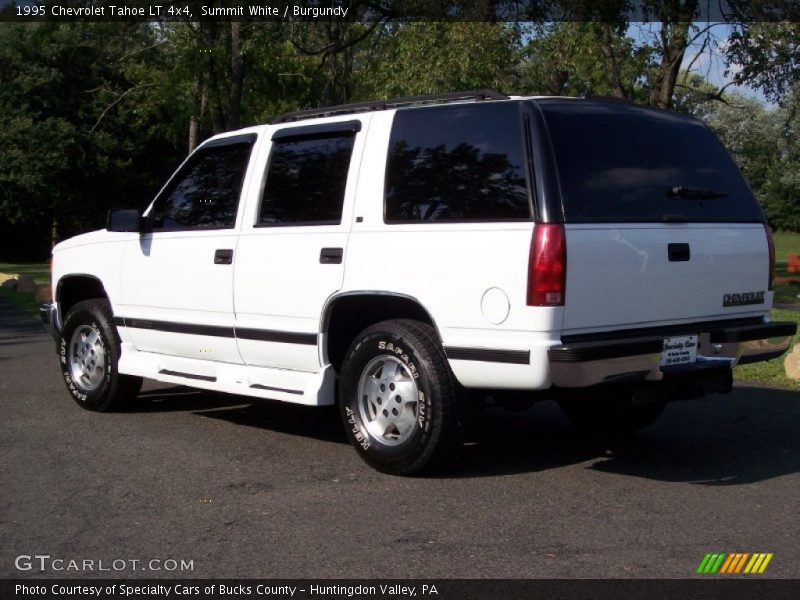 Summit White / Burgundy 1995 Chevrolet Tahoe LT 4x4