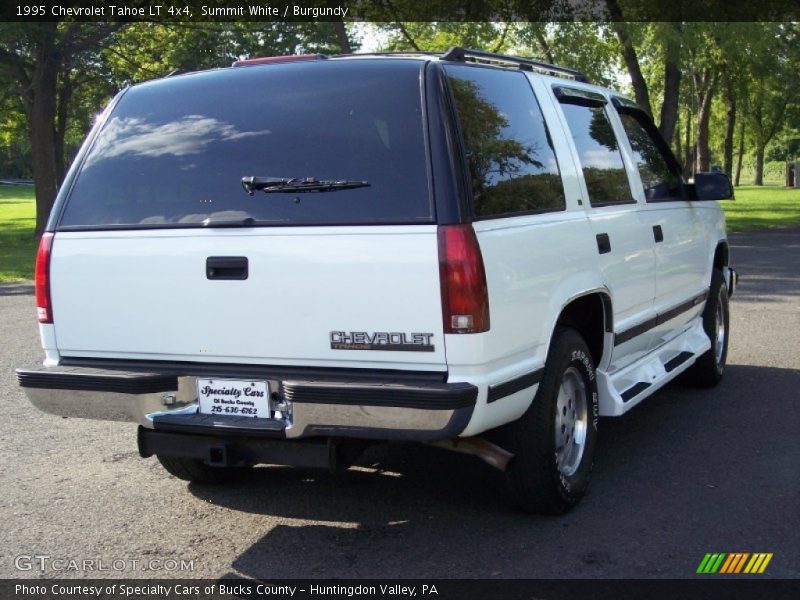 Summit White / Burgundy 1995 Chevrolet Tahoe LT 4x4