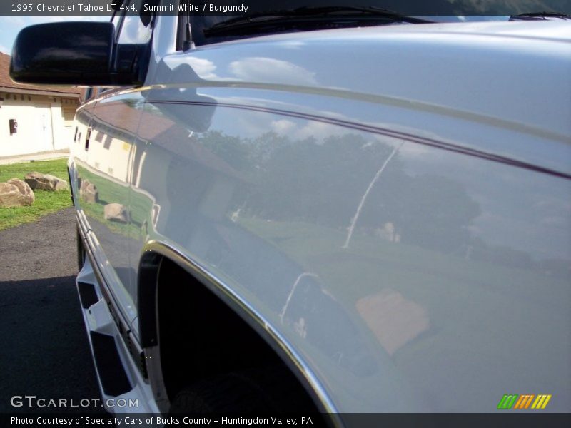 Summit White / Burgundy 1995 Chevrolet Tahoe LT 4x4
