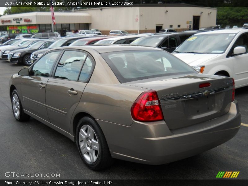 Amber Bronze Metallic / Ebony Black 2007 Chevrolet Malibu LT Sedan