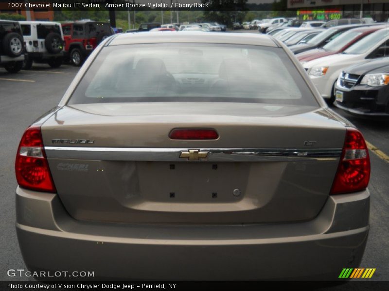 Amber Bronze Metallic / Ebony Black 2007 Chevrolet Malibu LT Sedan