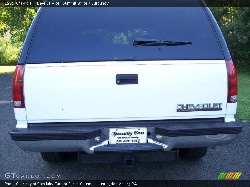 Summit White / Burgundy 1995 Chevrolet Tahoe LT 4x4