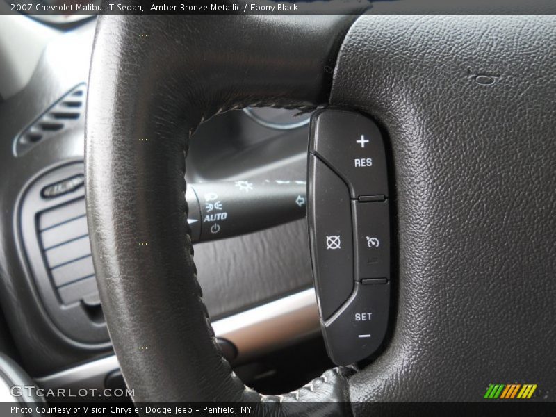 Amber Bronze Metallic / Ebony Black 2007 Chevrolet Malibu LT Sedan