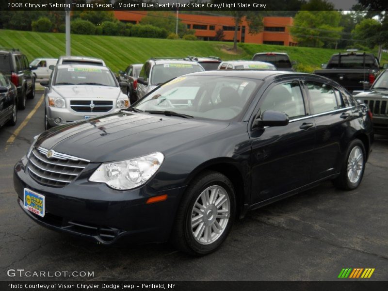 Modern Blue Pearl / Dark Slate Gray/Light Slate Gray 2008 Chrysler Sebring Touring Sedan