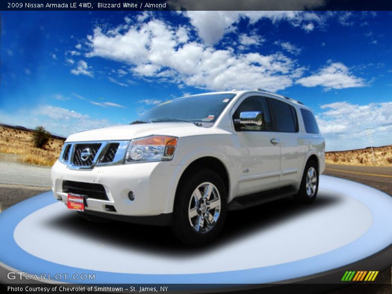 Blizzard White / Almond 2009 Nissan Armada LE 4WD