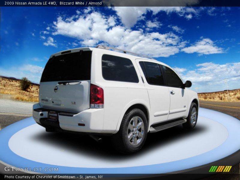 Blizzard White / Almond 2009 Nissan Armada LE 4WD