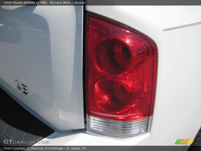 Blizzard White / Almond 2009 Nissan Armada LE 4WD