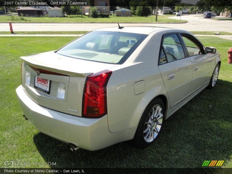 Gold Mist / Cashmere 2007 Cadillac CTS Sedan